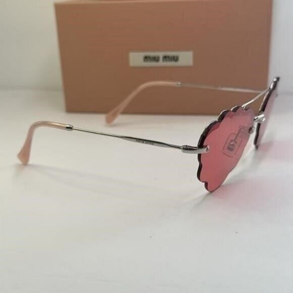 💯- New Authentic MIU MIU MU57U Irregular-Frame Sunglasses - Picture 4 of 14